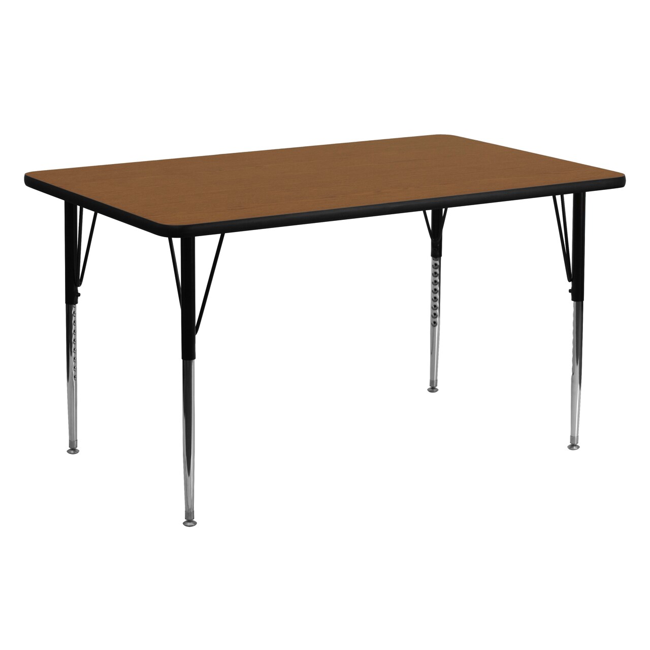 Emma and Oliver 24x60 Rectangle HP Laminate Adjustable Activity Table